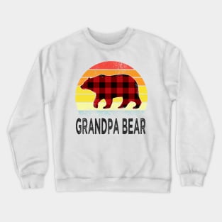 fathers day grandpa bear Crewneck Sweatshirt